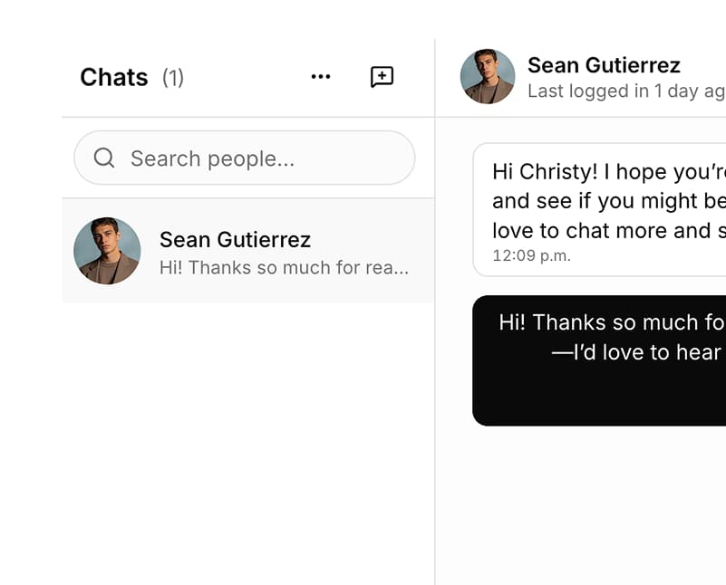 Conversations preview