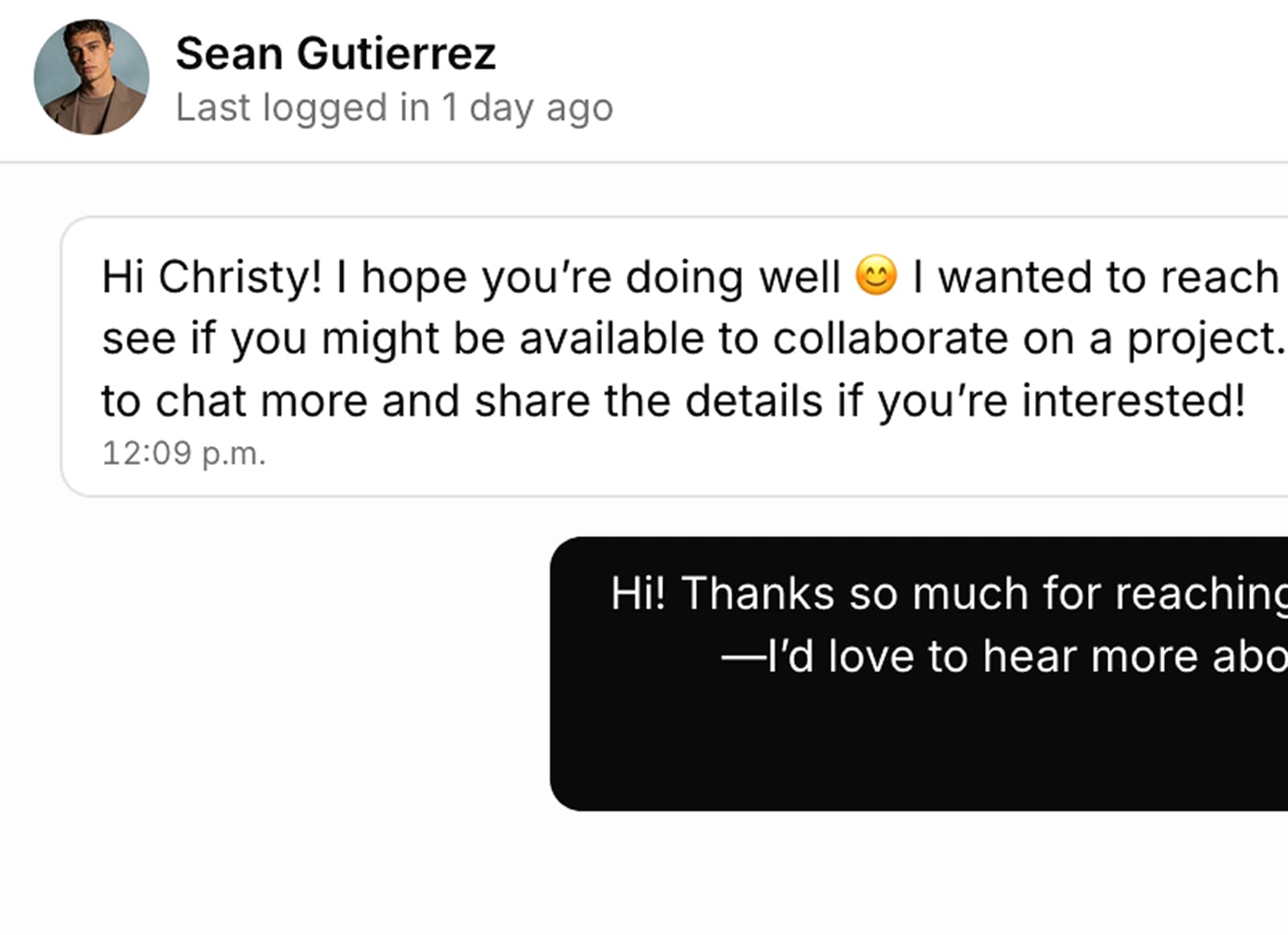 Messaging interface